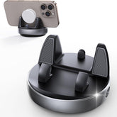 Car Dashboard Phone Mount with Nano-Gel Base, 360° Rotating Phone Holder Stand, Fits Phones 4-7'', Black