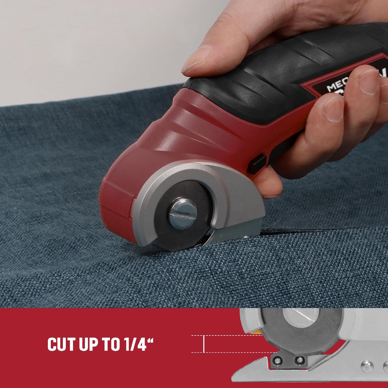 Cordless Electric Scissor, Powerful Rotary Cutter for Cardboard, Leather and More