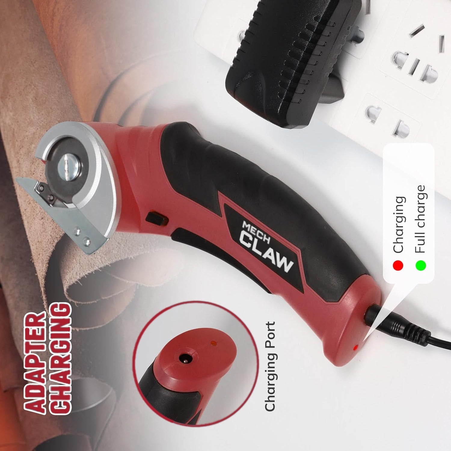 Cordless Electric Scissor, Powerful Rotary Cutter for Cardboard, Leather and More